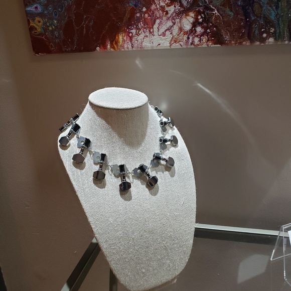 Tuning Peg Collar Statement Necklace - Picture 6 of 6